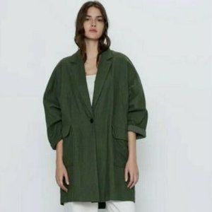 Zara linen rustic coat